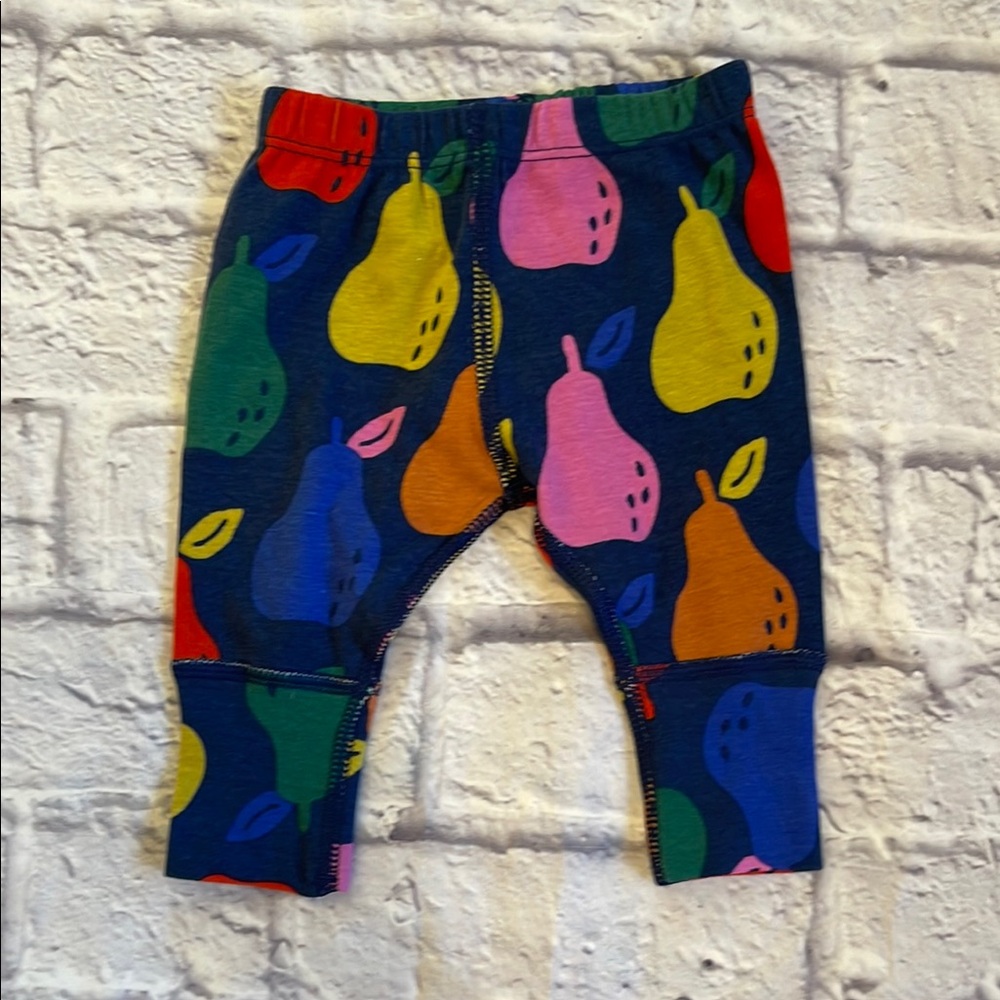 Hanna Andersson 0-3M Colorful Pear Print Kids Leggings